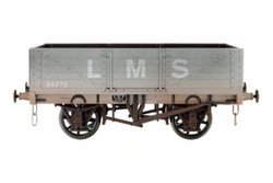 Dapol 5 Plank Wagon LMS Grey 24372 Weathered DA7F-051-051W O Gauge