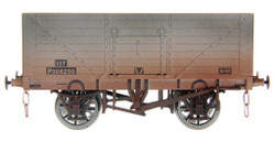 Dapol 8 Plank Wagon BR Grey P308250 Weathered DA7F-080-036W O Gauge