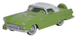 Oxford Diecast Ford Thunderbird 1956 Sage Green/Colonial White OD87TH56003 HO/OO Gauge