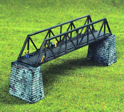Heljan Single Track Metal Bridge with 2 Piers Kit HN02000663 N Gauge