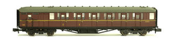 Dapol Gresley Coach BR Maroon Brake Composite E10014E DA2P-011-274 N Gauge