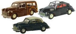 Oxford Diecast Morris Minor Set (3) OD76SET07B OO Gauge