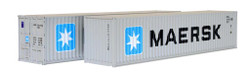 Dapol 40ft Container Pack (2) Maersk/MRKU DA4F-028-108 OO Gauge