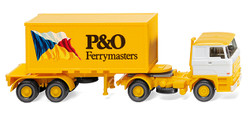 Wiking DAF 20' Container Semitrailer 'P&O Ferrymasters' 1980-84 WK052603 HO Gauge