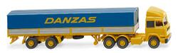Wiking Iveco Flatbed Tractor Trailer 'Danzas' 1980-84 WK051703 HO Gauge