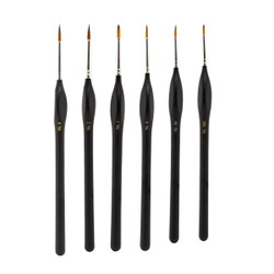 Modelcraft Synthetic Brush Set 6pc (000/00/0/1/2/4) MCPPB2300-S1