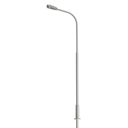 Atlas Single Arm Street Light Grey Warm White LED (3) AL70000163 HO Gauge
