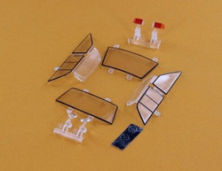 Sideways Ford Escort Plastic Transparent Parts RCSWFE-D 1:32