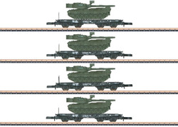 Marklin DB Rlmmp700 Heavy Duty Wagon Set w/Tanks Load (4) IV MN82228 1:220