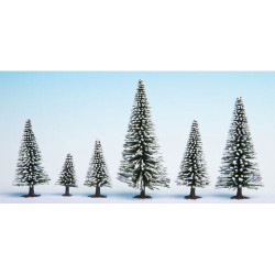 NOCH Snow Fir (25) Hobby Trees 5-14cm HO Gauge Scenics 26828