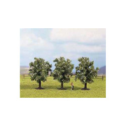 NOCH White Fruit (3) Classic Trees 4.5cm HO Gauge Scenics 25511
