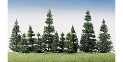 FALLER Silver Fir Trees 50-120mm (40) HO Gauge Scenics 181493