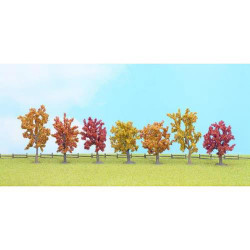 NOCH Autumn (7) Classic Economy Trees 8-10cm HO Gauge Scenics 25070