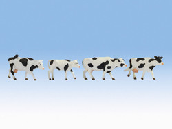 Noch Cows Black & White (4) Figure Set O Gauge 17900