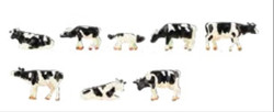 Faller Black & White Cows (8) Figure Set FA155903 HO Gauge