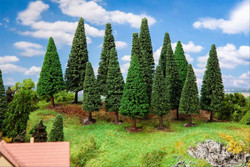 Faller Fir Trees 90-150mm (15) Multi Scale 181542