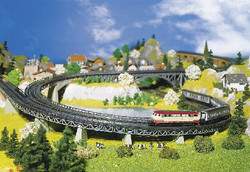 Faller Curved Radius 2 Track Beds (6) Building Kit I N Gauge 222543