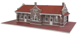 Walthers Cornerstone Brick Mission Style Santa Fe Depot Building Kit HO Gauge WH933-4055