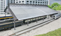 Walthers Cornerstone Train Shed with Clear Roof Building Kit HO Gauge WH933-2984