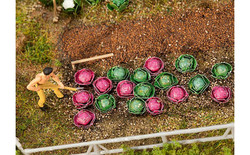 FALLER White Cabbages (10) & Red Cabbages (10) HO Gauge Scenics 181263