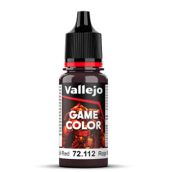 Vallejo Game Colour Evil Red Paint 17ml Dropper Bottle 72112