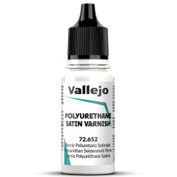 Vallejo 72652 Polyurethane Satin Varnish 18ml Bottle