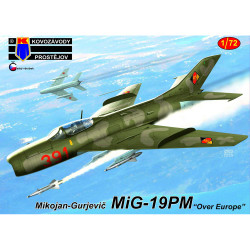 Kovozavody Prostejov 72389 Mikoyan MiG-19PM Over Europe 1:72 Model Kit