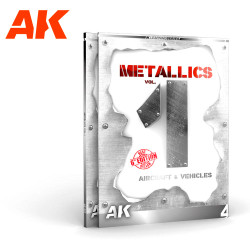 AK Interactive 507 AK Learning 4: Metallics Vol 1 Aircraft & Vehicles Book (Eng)