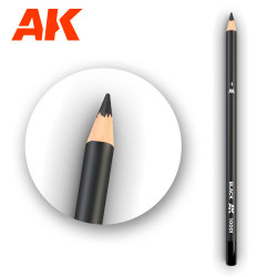 AK Interactive 10001 Black - Weathering Watercolor Pencil