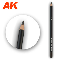 AK Interactive 10002 Rubber Black - Weathering Watercolor Pencil