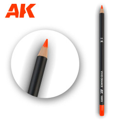 AK Interactive 10015 Vivid Orange - Weathering Watercolor Pencil