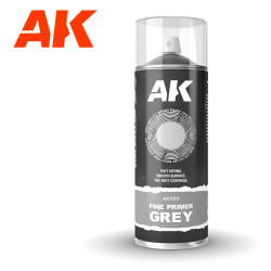 AK Interactive 1010 Grey Fine Primer Spray 400ml