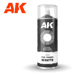 AK Interactive 1011 White Fine Primer Spray 400ml