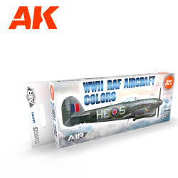 AK Interactive 11723 WWII RAF Aircraft Colours 3G Acrylic 8-Paint Set