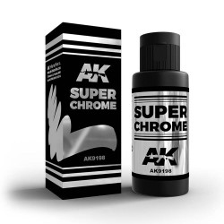 AK Interactive 9198 Super Chrome Paint 60ml Bottle