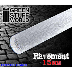 Green Stuff World Pavement Rolling Pin 15mm 1:72 - 1:144 Diorama Tool