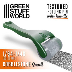 Green Stuff World Cobblestone Small Rolling Pin w/Handle 1:48-1:64 Diorama