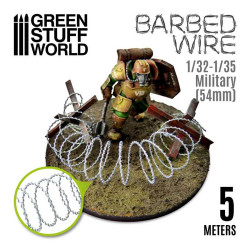 Green Stuff World Simulated Barbed Wire 1:32-1:35 5metre Model Diorama