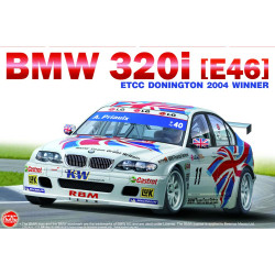 Nunu BMW 320i E46 '04 ETCC Donington Winner 1:24 Plastic Car Model Kit 24033