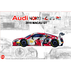 Nunu Audi R8 LMS GT3 GP MACAU 2015 1:24 Car Plastic Model Kit 24028