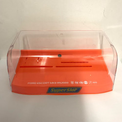 SCALEXTRIC Super Slot Car Crystal Display Case  - Orange Base