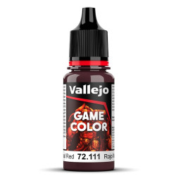 Vallejo Game Colour Nocturnal Red Paint 17ml Dropper Bottle 72111