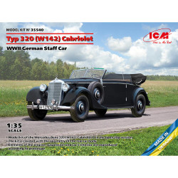 ICM 35540 Typ 320 (W142) Cabriolet WWII German Staff Car 1:35 Model Kit