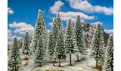 FALLER Snow Covered Fir Trees (18) HO Gauge Scenics 181580