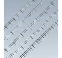 FALLER Iron Fence w/ Concrete Posts Model Kit 4m Wire 80 Posts I HO Gauge 180432