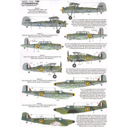Xtradecal 72134 Fleet Air Arm FAA 1939-1941 Early WWII 1:72 Model Kit Decals