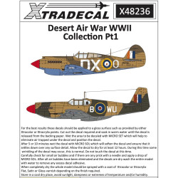 Xtradecal 48236 Desert Air War WWII Collection Part 1 1:48 Model Kit Decals