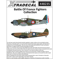 Xtradecal 48235 Battle of France Fighters Collection 1:48 Model Kit Decals