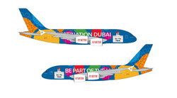 Herpa Wings Snapfit Airbus A380 Emirates Destination Dubai 1:250 HA613842