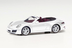 Herpa Porsche 911 Carrera 2 Cabrio White Metallic HO Gauge HA038843-002